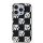 DKNY IML Checkered Mono Pattern tok iPhone 15 / 14 / 13 - fekete