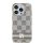 DKNY IML Checkered Mono Pattern & Printed Stripes MagSafe-kompatibilis tok iPhone 15 Plus / 14 Plus - bézs