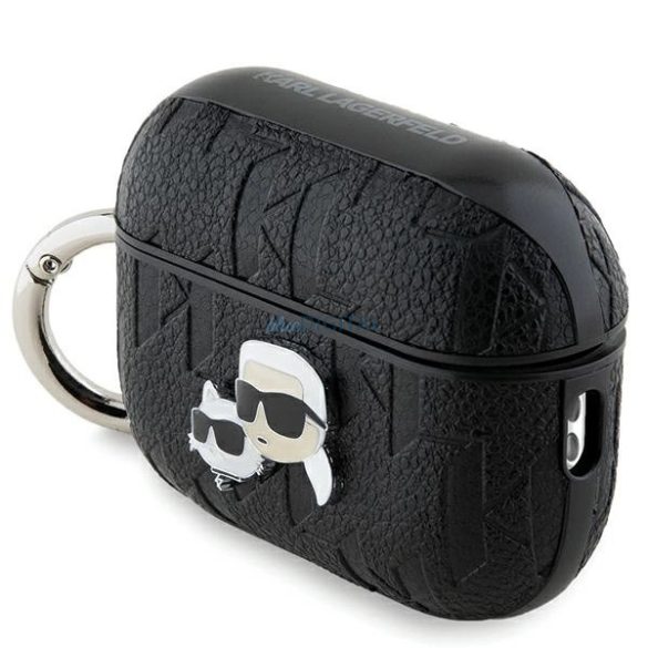 Karl Lagerfeld Monogram Karl & Choupette Head tok AirPods Pro 2 - fekete