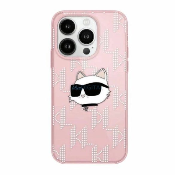 Karl Lagerfeld IML Choupette Head & Monogram tok iPhone 11 / Xr - rózsaszín