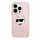 Karl Lagerfeld IML Choupette Head & Monogram tok iPhone 14 Pro - rózsaszín