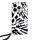 Karl Lagerfeld IML Zebra Pattern & Cord tok iPhone 15 Pro - fekete