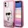 Karl Lagerfeld Glitter Karl Head tok iPhone 11/XR - rózsaszín