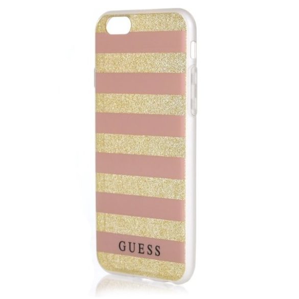 Guess GUHCP6STGPI iPhone 6 / 6S rózsaszín Hardcase Etnikai Chic Stripes 3D telefon tok telefontok