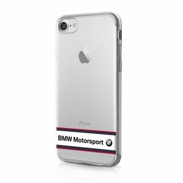 BMW keménytok BMHCP7TRHWH iPhone 7 átlátszó fehér