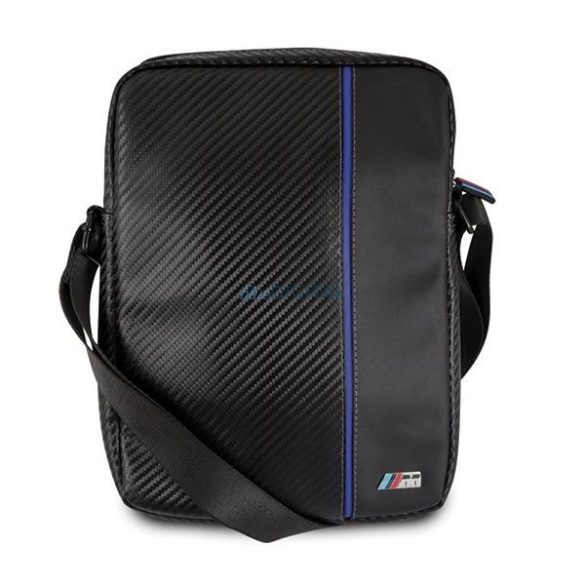 Táska BMW BMTB8CAPNBK Tablet 8" fekete Carbon / Kék csíkozású tábla