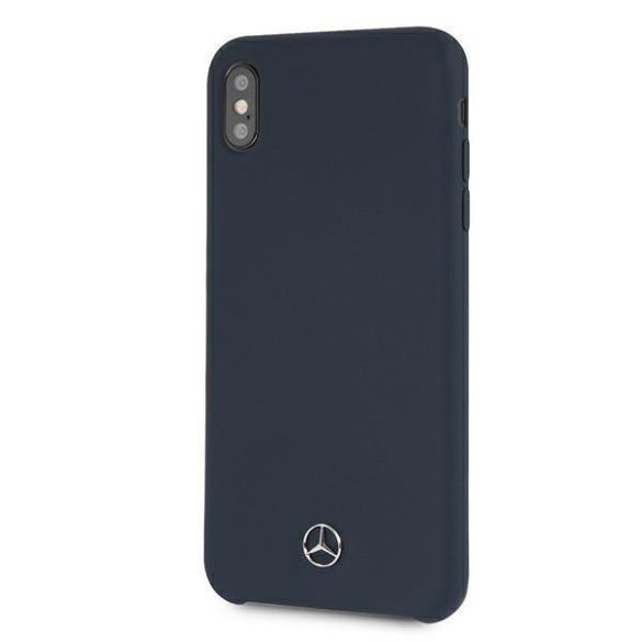 Mercedes MEHCI65SILNA iPhone Xs Max kék / kék tok Szilikon Line