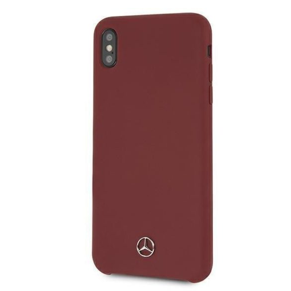 Mercedes Mehci65silre iPhone XS max piros / piros keményszínű szilikon Line tok