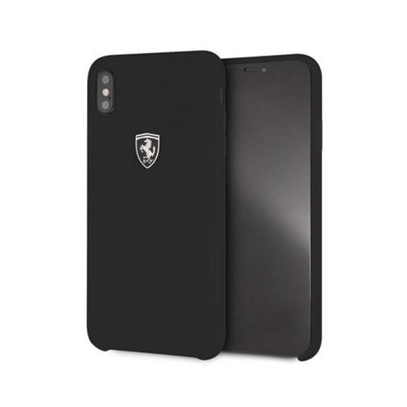 Ferrari Hardcase FEOSIHCI65BK iPhone Xs Max fekete Szilikon Off pálya telefon tok telefontok