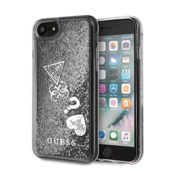 Guess GUHCI8GLHFLSI iPhone 7/8/SE 2020 / SE 2022 ezüst keménytok