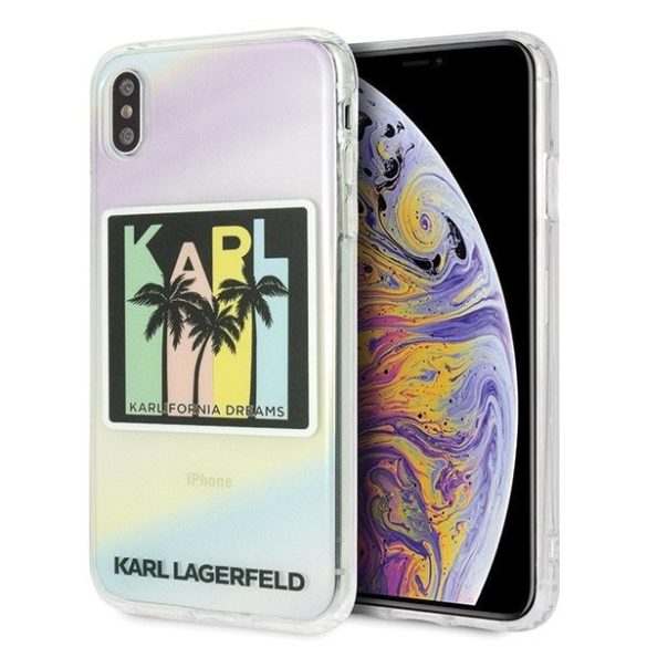 Karl Lagerfeld KLHCI65IRKD iPhone Xs Max Hardcase Kalifornia álmok telefon tok telefontok