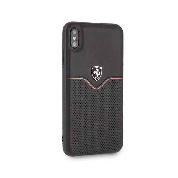 Ferrari Hardcase FEOVEHCI65BK iPhone Xs Max fekete Off Track Victory telefon tok telefontok