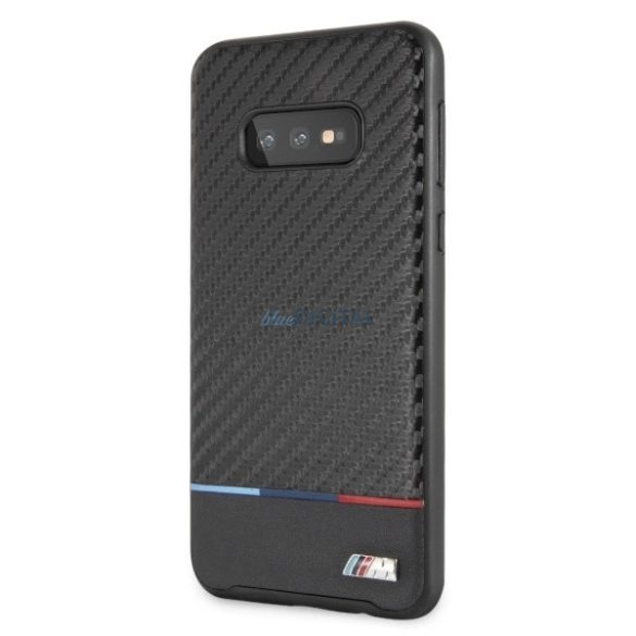 BMW BMHCS10LPUCARTCBK Carbon keménytok Samsung Galaxy S10e - fekete