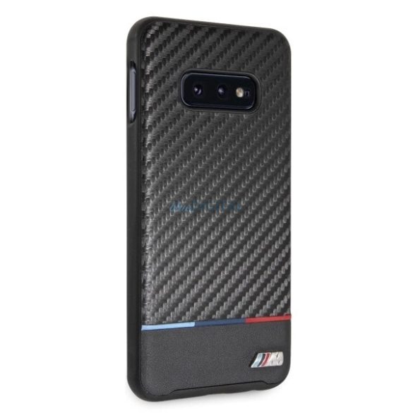 BMW BMHCS10LPUCARTCBK Carbon keménytok Samsung Galaxy S10e - fekete