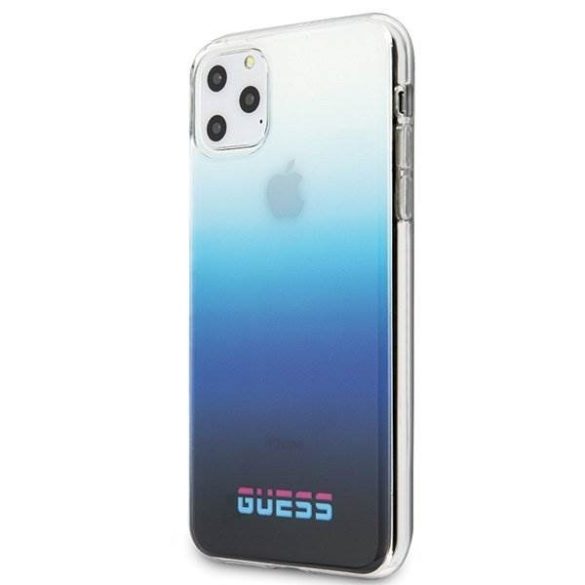 Guess GUHCN65DGCNA iPhone 11 Pro Max niebieski / gradiens kék kemény tok California telefontok