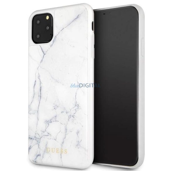 Guess GUHCN65HYMAWH tok iPhone 11 Pro Max - fehér márvány