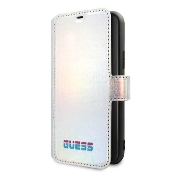 Guess GUFLBKN65BLD iPhone 11 Pro Max srebrny ezüst / könyv Színjátszó telefontok