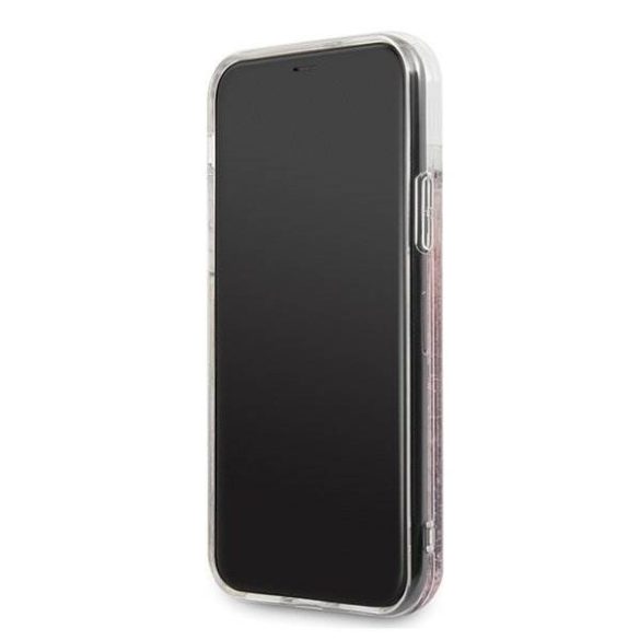 Karl Lagerfeld KLHCN65TRKSRG iPhone 11 Pro Max vörös arany Glitter Signature telefontok