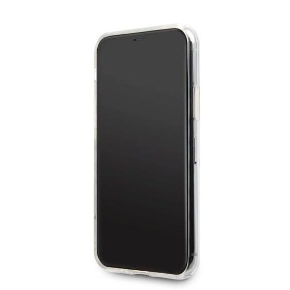 Guess GUHCN65PCUGLPBL iPhone 11 Pro Max rózsaszín-kék kemény tok Glitter Gradient telefontok