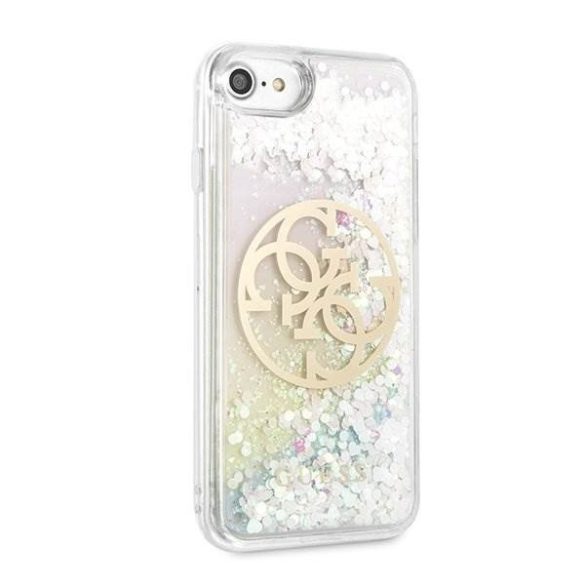 Guess GUHCI8LGIRGP iPhone 7/8 / SE 2020 kemény tok Liquid Glitter 4G kör telefontok