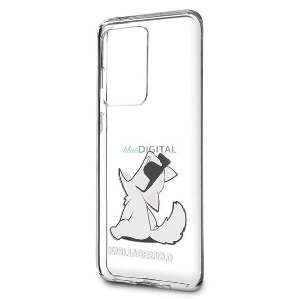 Karl Lagerfeld KLHCS69CFNRC Choupette Fun tok Samsung Galaxy S20 Ultra - átlátszó