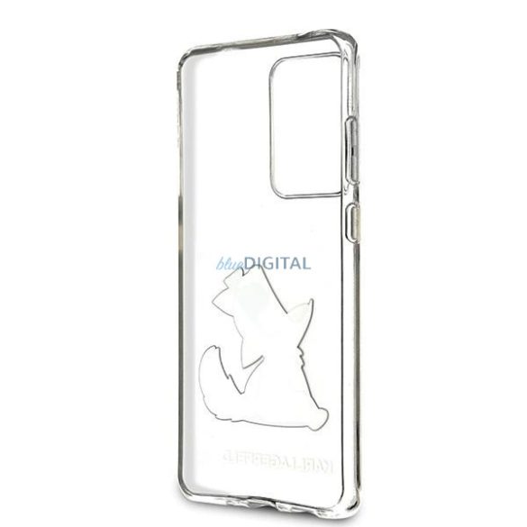 Karl Lagerfeld KLHCS69CFNRC Choupette Fun tok Samsung Galaxy S20 Ultra - átlátszó