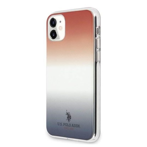 US Polo USHCN61TRDGRB iPhone 11 czerwono-kék és piros színátmenet Pattern Collection telefontok