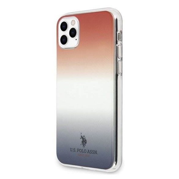 US Polo USHCN65TRDGRB iPhone 11 Pro Max czerwono-kék és piros színátmenet Pattern Collection telefontok