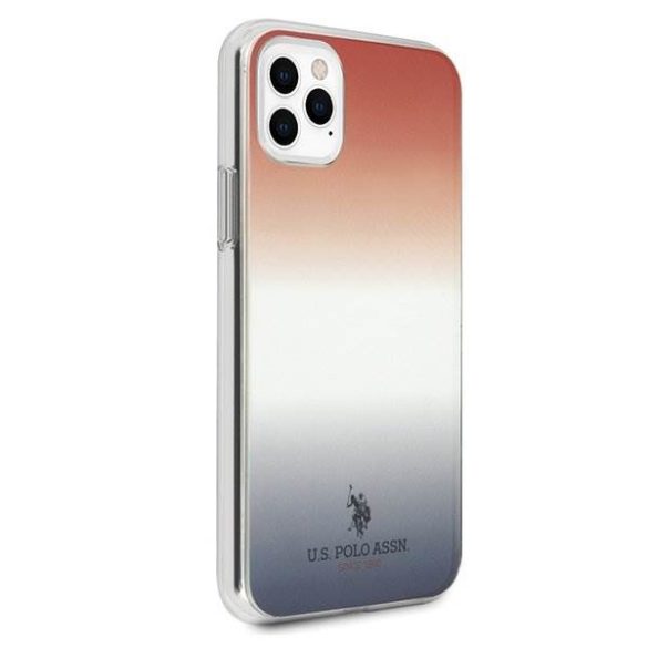 US Polo USHCN65TRDGRB iPhone 11 Pro Max czerwono-kék és piros színátmenet Pattern Collection telefontok