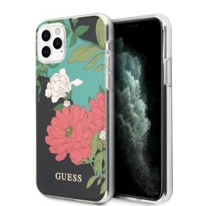 Guess GUHCN65IMLFL01 iPhone 11 Pro Max fekete N ° 1 Flower Collection telefontok