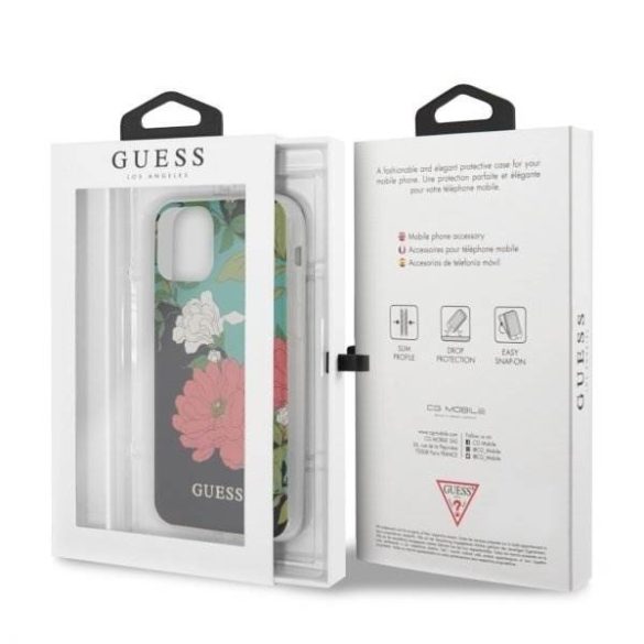 Guess GUHCN65IMLFL01 iPhone 11 Pro Max fekete N ° 1 Flower Collection telefontok