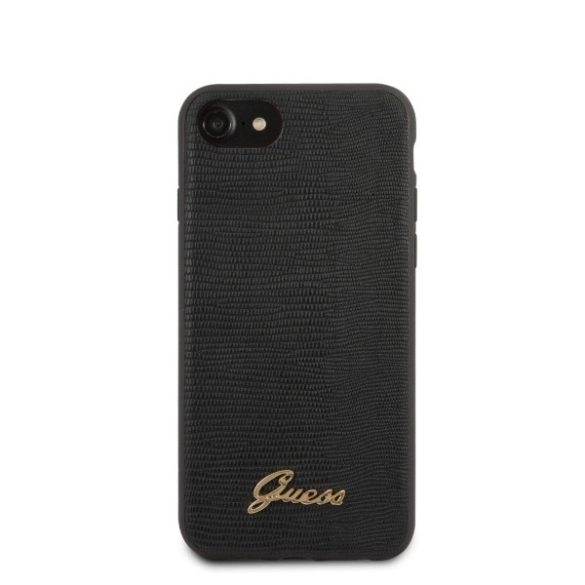 Guess GUHCI8PCUMLLIBK Lizard Collection tok iPhone 7 / 8 / SE 2020 / SE 2022 - fekete