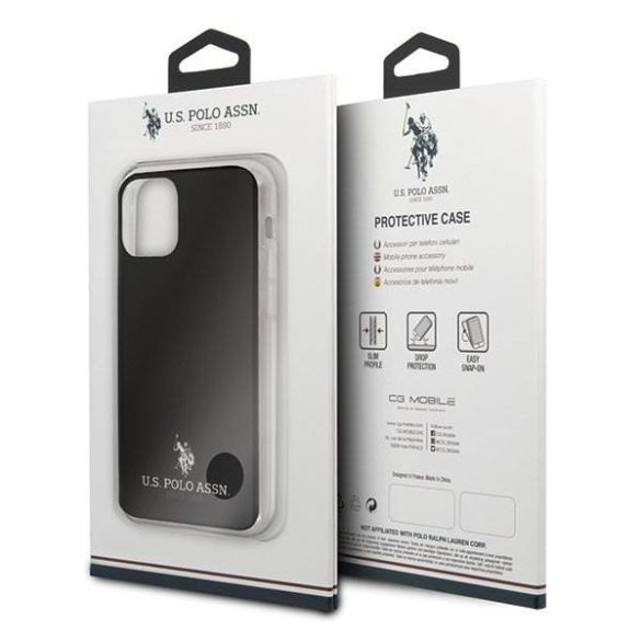 US Polo USHCN65TPUBK iPhone 11 Pro Max fekete fényes telefontok