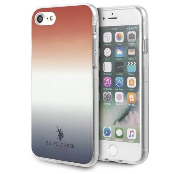 US Polo USHCI8TRDGRB iPhone 6/6s/7/8/SE 2020 / SE 2022 kék és piros tok