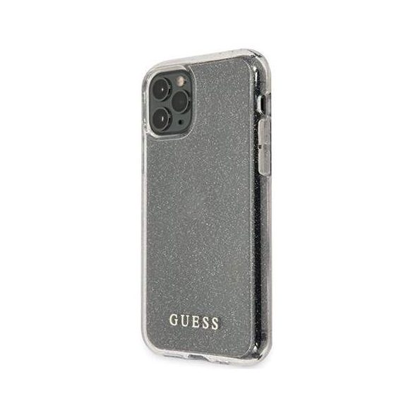 Guess GUHCN58PCGLSI iPhone 11 Pro srebrny / ezüst kemény tok Glitter telefontok