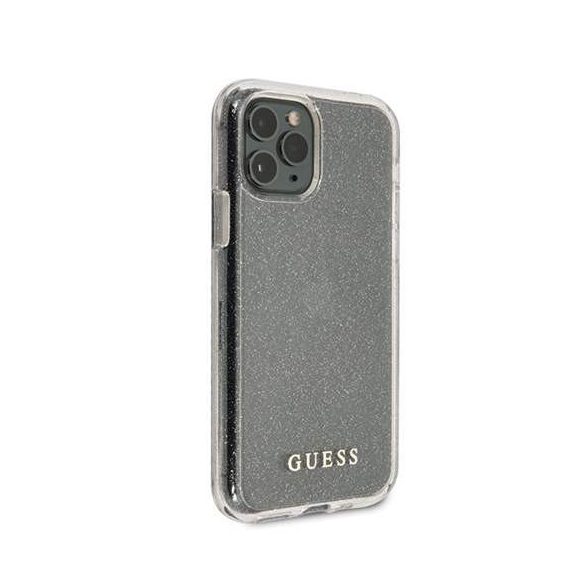 Guess GUHCN58PCGLSI iPhone 11 Pro srebrny / ezüst kemény tok Glitter telefontok