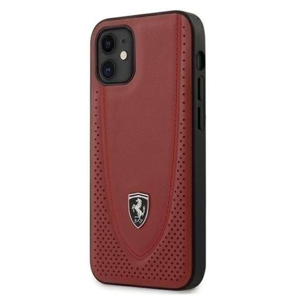 Ferrari iPhone FEOGOHCP12SRE 12 mini 5.4 piros / vörös tok Off Track Perforált telefontok
