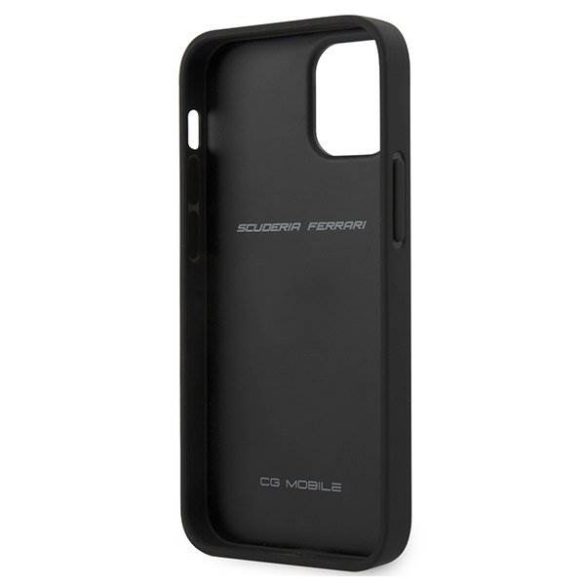 Ferrari FEHQUHCP12SBK iPhone 12 mini fekete kemény tok Off Track Felfújt telefontok
