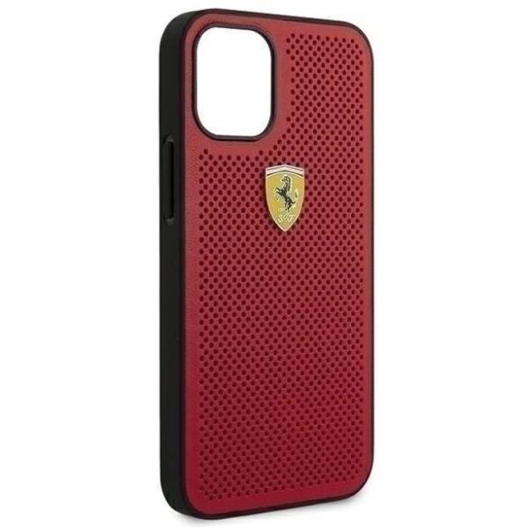 Ferrari iPhone FESPEHCP12SRE 12 mini 5.4 piros / vörös tok Perforált On Track telefontok
