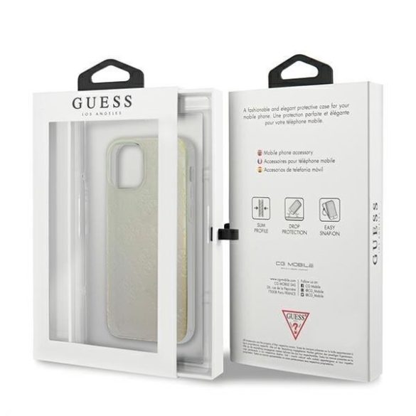Guess GUHCP12S3D4GIRBL iPhone 12 mini 5,4" irizáló tok 4G 3D Pattern Kollekció telefontok