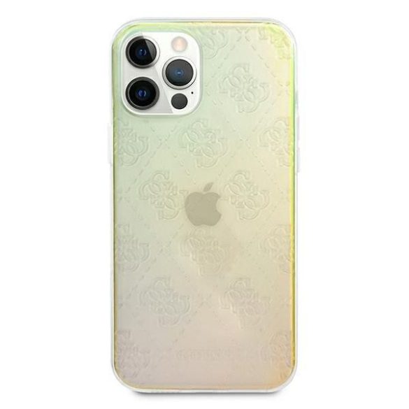 Guess GUHCP12M3D4GIRBL iPhone 12 / iPhone 12 Pro 6,1" irizáló tok 4G 3D Pattern Kollekció telefontok