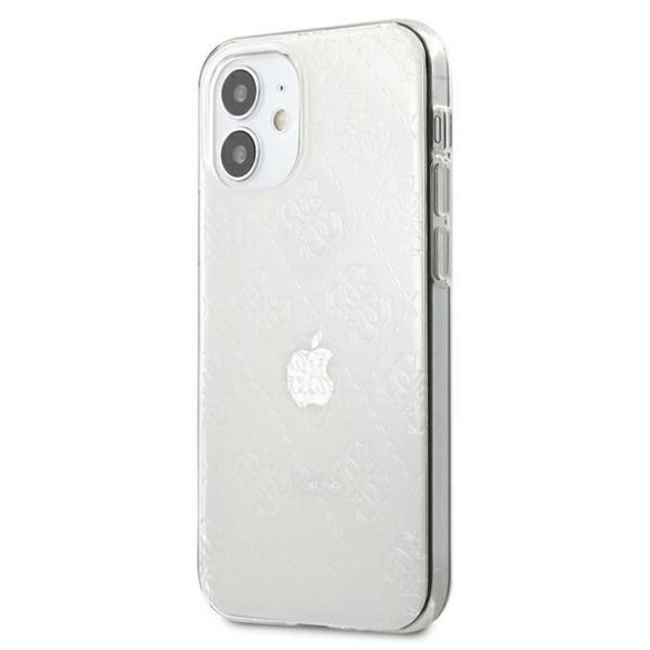 Guess GUHCP12S3D4GTR iPhone 12 mini 5,4" átlátszó kemény tok 4G 3D Pattern Kollekció telefontok