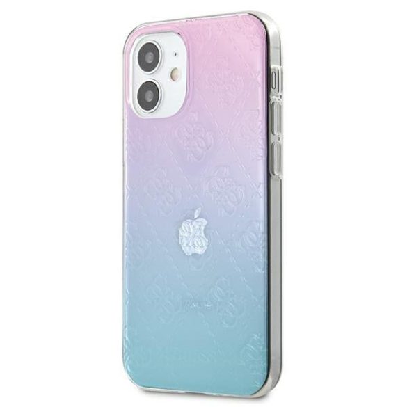 Guess GUHCP12S3D4GGBP iPhone 12 mini 5,4" kék és rózsaszín kemény tok 4G 3D Pattern Kollekció telefontok
