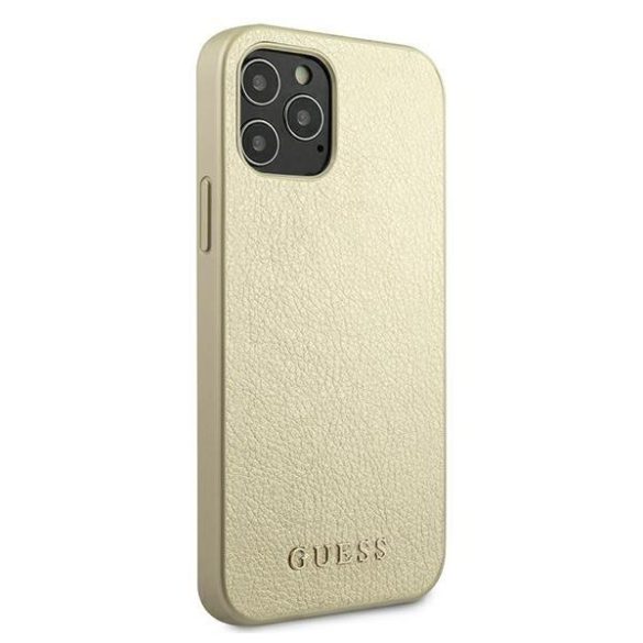 Guess GUHCP12LIGLGO iPhone 12 Pro Max 6,7" arany tok Színjátszó telefontok