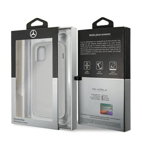 Mercedes MEHCP12Sívelt T iPhone 12 mini 5,4" tiszta tok Átlátszó Line telefontok