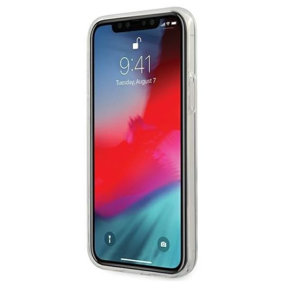 Mercedes MEHCP12MARGBK iPhone 12 / iPhone 12 Pro 6,1" fekete tok Átlátszó Line telefontok