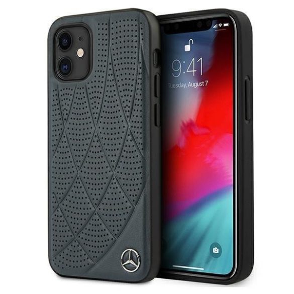 Mercedes MEHCP12SDIQNA iPhone 12 mini 5,4" sötétkék tok Bow Line telefontok