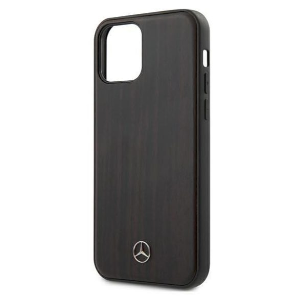 Mercedes MEHCP12SVWOBR iPhone 12 mini 5,4" barna tok Wood sor rózsafa telefontok