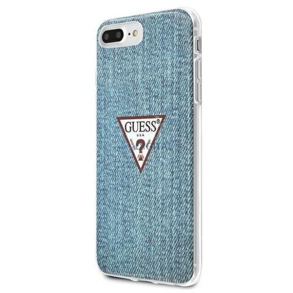 Guess GUHCI8LPCUJULLB iPhone 7/8 Plus világoskék kemény tok Jeans Collection