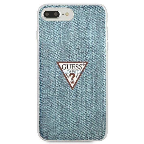 Guess GUHCI8LPCUJULLB iPhone 7/8 Plus világoskék kemény tok Jeans Collection